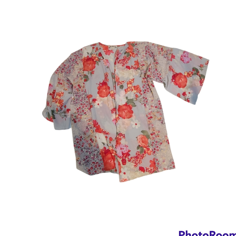 Hope Springs Kimono Floral One Size
